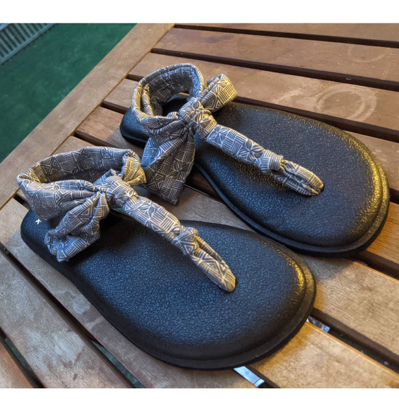 SANUK YOGA Sling Ella Flip SANDALS WOMENS SIZE 7 sn 1091533 - Picture 1 of 8